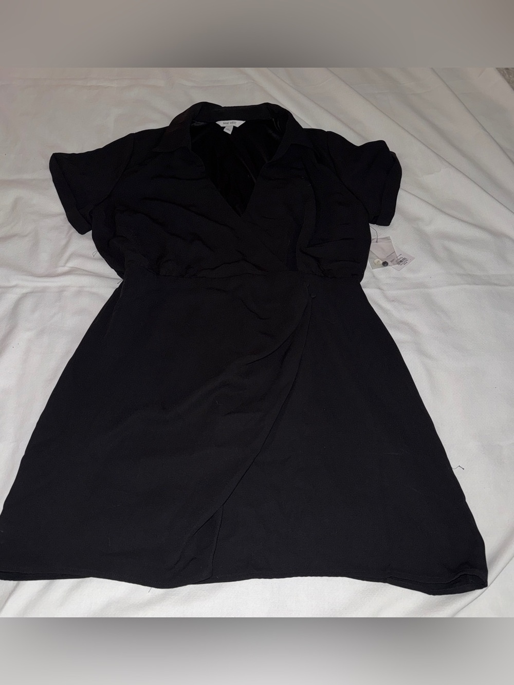Classic Black Wrap-Style Women’s Dress - Nine West NWT